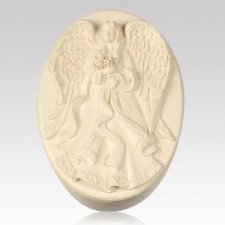 Angel Holding Flowers Keepsake Box